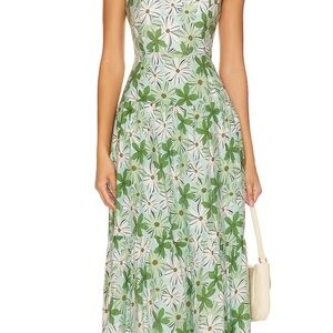 MinkPink Floral Green Maxi Dress